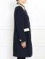 Пальто из шерсти и хлопка с декоративной отделкой Moschino  –  Модель Верх-Низ2
