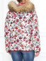 Пуховая куртка с цветочным принтом BOSCO  –  Модель Верх-Низ1