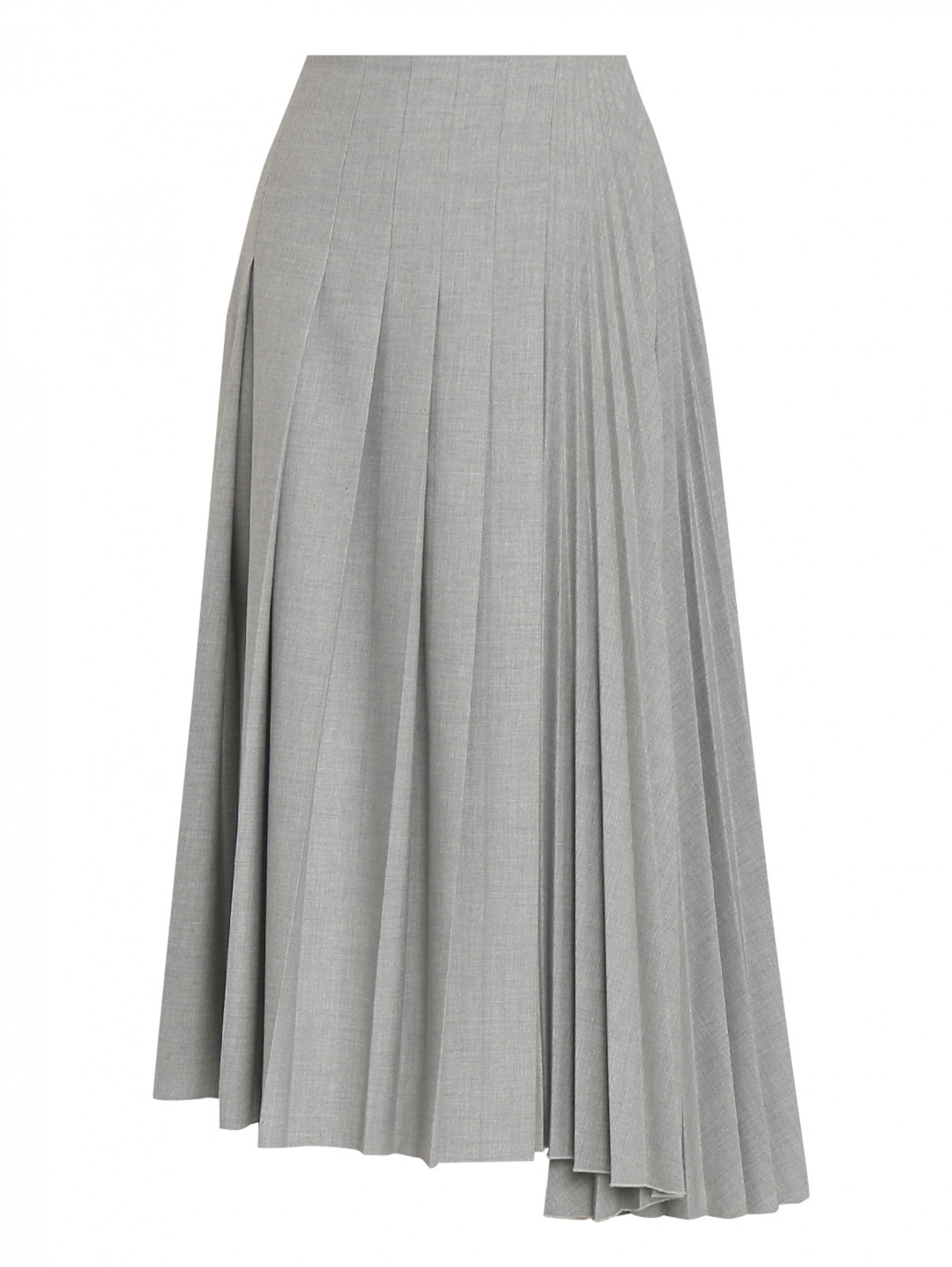 юбка ассиметричная в складку Vivetta  –  Общий вид  – Цвет:  Серый