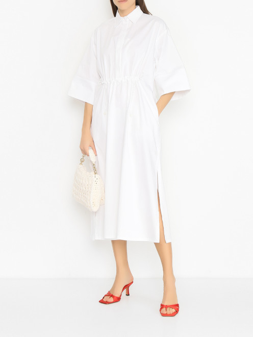 Платье из хлопка с разрезами Max Mara - МодельОбщийВид