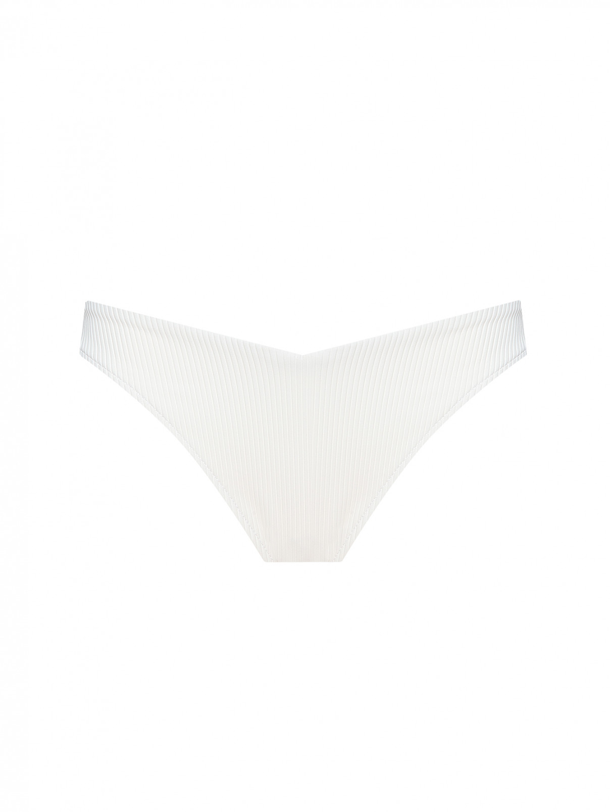 Купальник низ однотонный Frankies Bikinis  –  Общий вид  – Цвет:  Белый