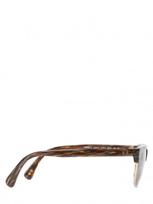 Солнцезащитные очки с узором в оправе из пластика и металла - Обтравка2