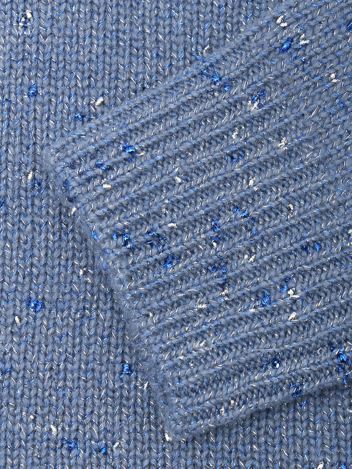 Джемпер с металлической нитью Il Gufo  –  Деталь1  – Цвет:  Синий