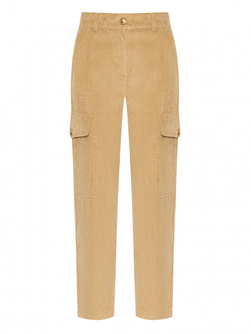 Вельветовые брюки с карманами Luisa Spagnoli - Общий вид