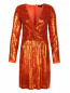 Шелковое платье декорированное пайетками Jenny Packham  –  Общий вид