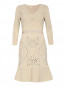 Трикотажное платье-миди фактурной вязки Giambattista Valli  –  Общий вид