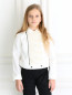 Легкая куртка с вставкой из кружева Gaultier Junior  –  Модель Верх-Низ