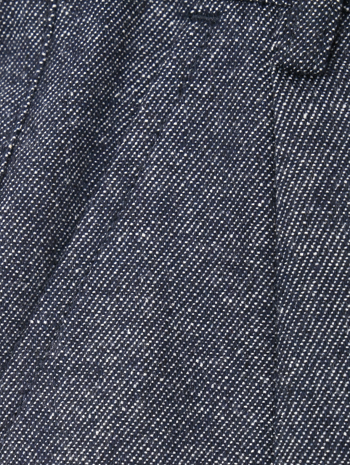 Широкие брюки со складками Aspesi  –  Деталь1  – Цвет:  Синий