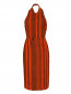 Платье-футляр с узором и открытой спиной Kenzo  –  Общий вид