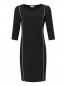 Платье-футляр трикотажное с контрастной отделкой Marina Rinaldi  –  Общий вид
