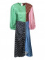 Платье-миди из шелка свободного кроя с узором "полоска" TIBI  –  Общий вид