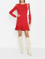 Трикотажное платье с воланами Red Valentino  –  МодельОбщийВид