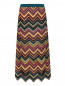 Трикотажная юбка-миди из шерсти с узором Antonio Marras  –  Общий вид