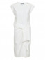 Платье из хлопка с драпировкой Moschino  –  Общий вид