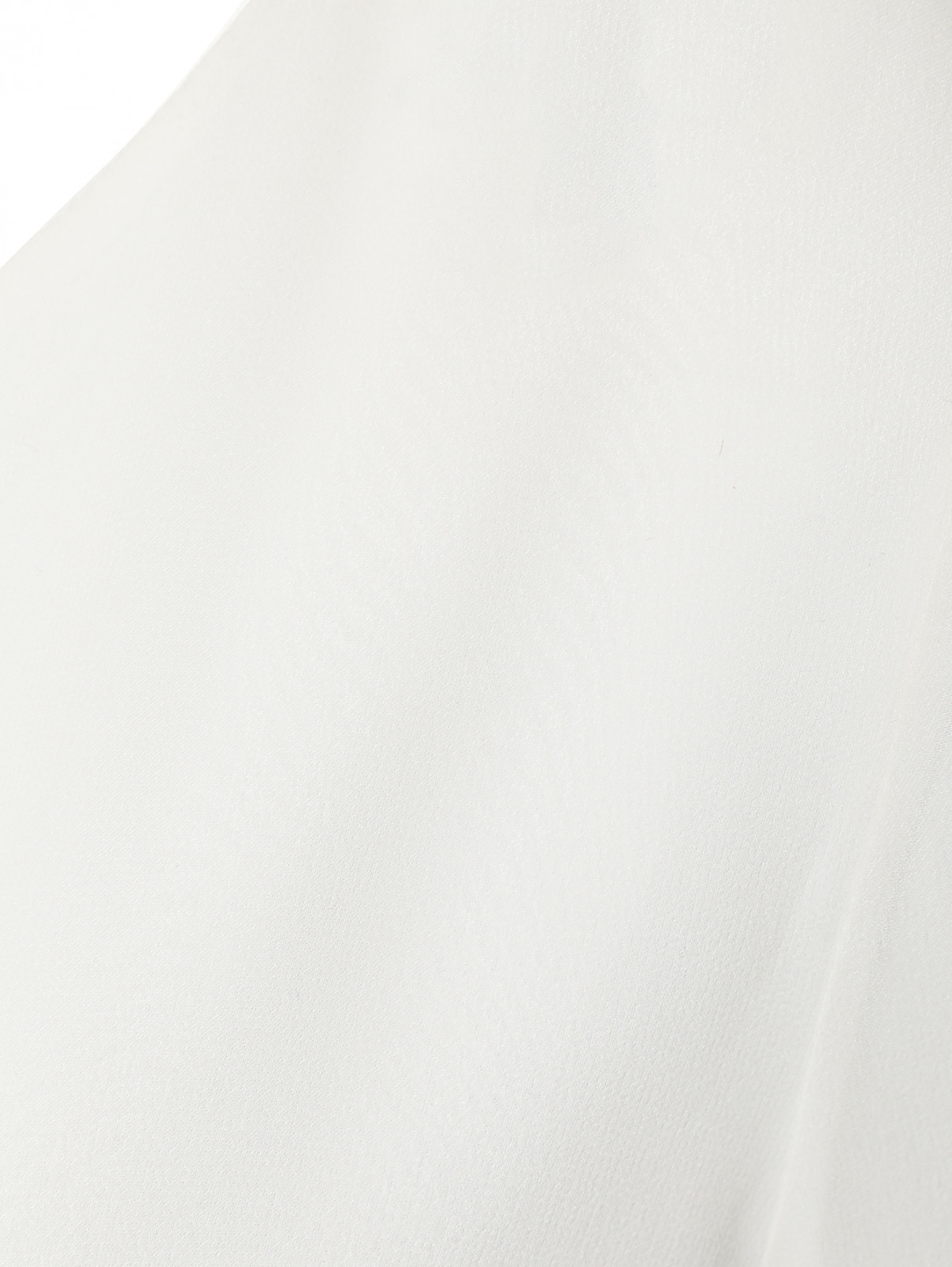 Блуза из шелка с рукавами 3/4 Marina Rinaldi  –  Деталь  – Цвет:  Белый