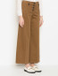 Широкие брюки из хлопка с карманами Max&Co  –  МодельВерхНиз