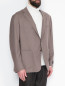 Пиджак из шерсти с накладными карманами Belvest  –  МодельВерхНиз