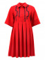 Платье мини с юбкой в складку и  вышивкой на груди Carven  –  Общий вид