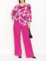 Блуза с цветочным узором Marina Rinaldi  –  МодельОбщийВид