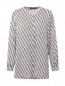 Блуза из искусственного шелка с принтом Marina Rinaldi  –  Общий вид