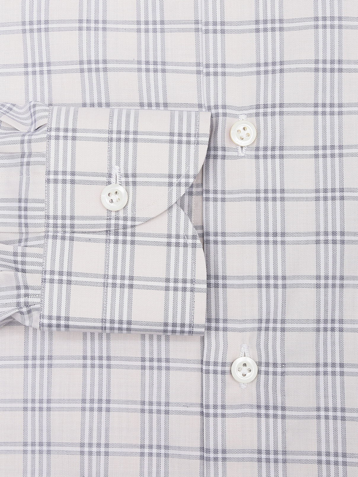 Рубашка из хлопка в клетку Giampaolo  –  Деталь1  – Цвет:  Узор