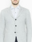 Трикотажный пиджак на пуговицах с карманами LARDINI  –  МодельОбщийВид1
