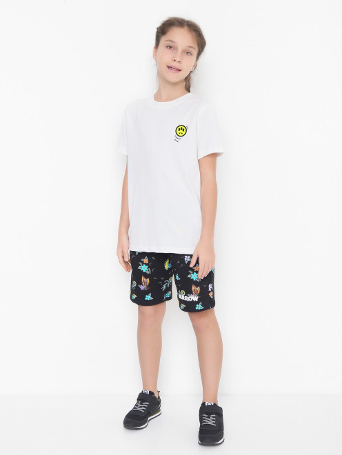 Хлопковая футболка с принтом Barrow Kids - МодельОбщийВид