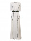 Платье-макси из шелка с контрастными вставками Kira Plastinina  –  Общий вид