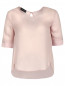 Блуза из шелка с коротким рукавом Emporio Armani  –  Общий вид