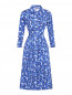 Платье-миди из хлопка с цветочным узором Carolina Herrera  –  Общий вид