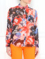 Блуза из шелка с цветочным принтом Sportmax Code  –  Модель Верх-Низ