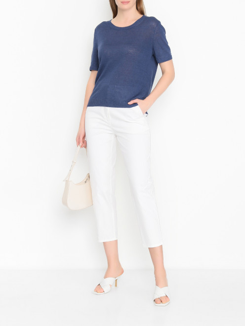 Однотонный джемпер из льна Weekend Max Mara - МодельОбщийВид