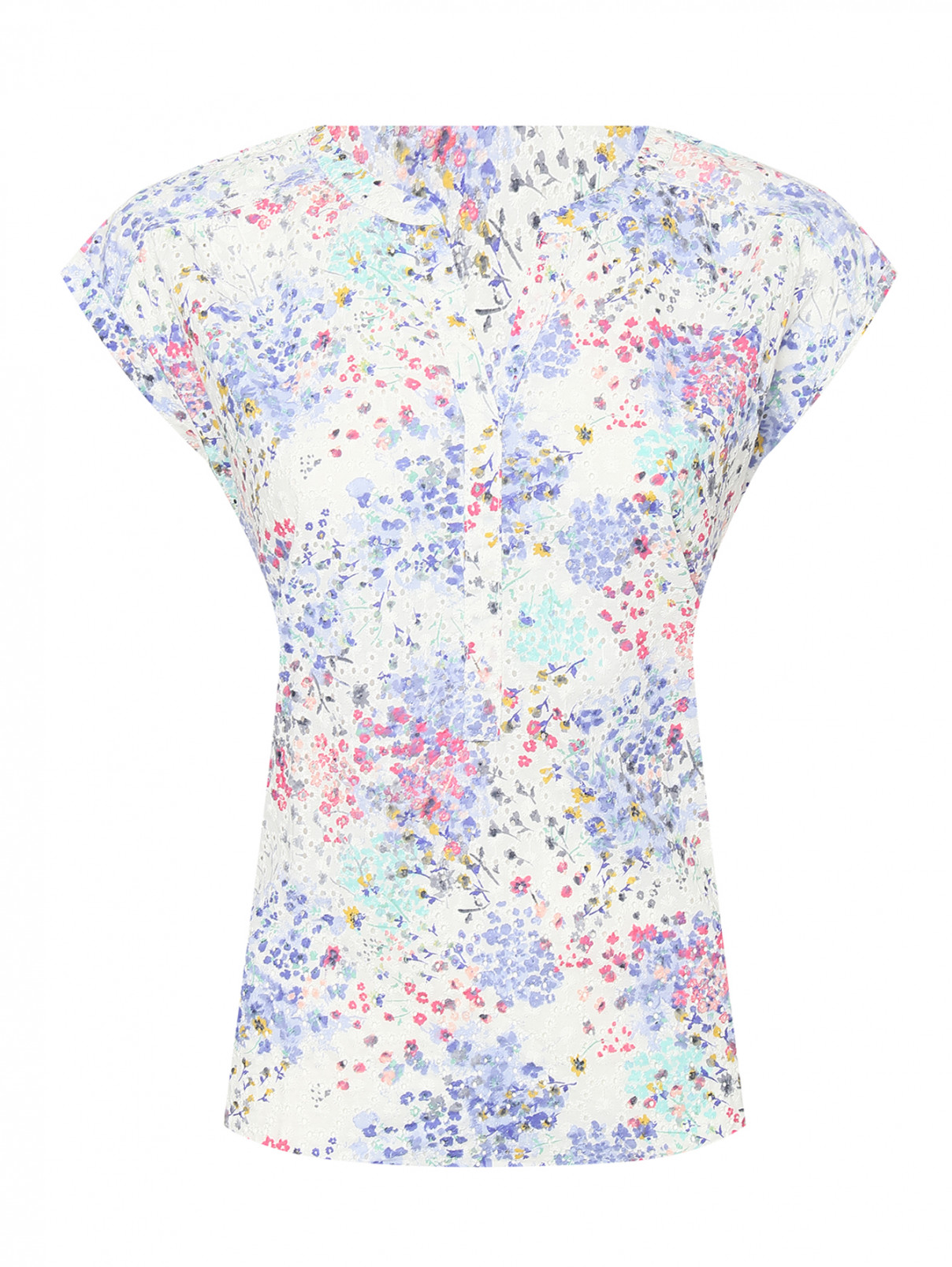 Блуза из хлопка с цветочным узором S.Oliver  –  Общий вид
