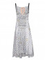 Платье из шелка с узором N21  –  Общий вид