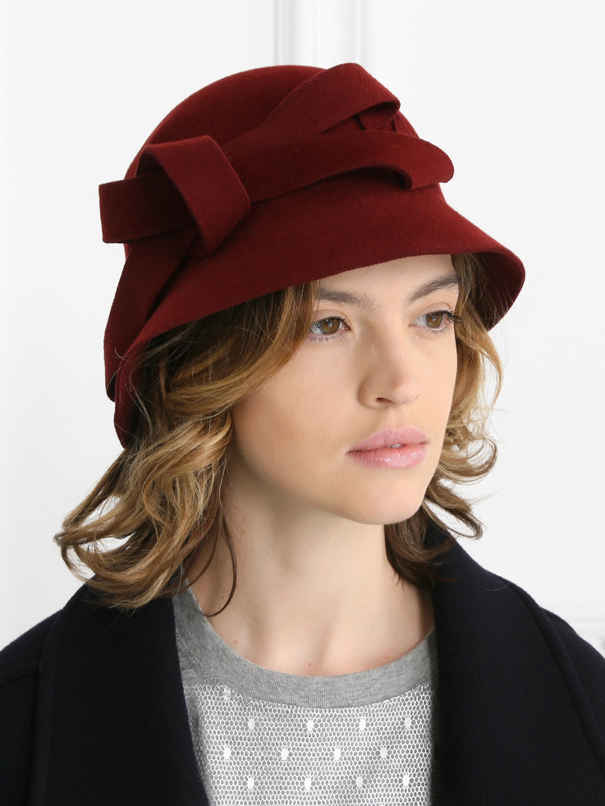 Шляпа из шерсти Marni  –  Модель Общий вид  – Цвет:  Красный