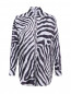 Блуза из шелка с анималистичным узором Ermanno Scervino  –  Общий вид