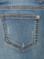 Укороченные джинсы с контрастной отделкой Ermanno Scervino  –  Деталь