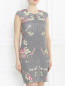 Платье из хлопка с цветочным узором MC Alexander McQueen  –  Модель Верх-Низ