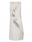 Платье-футляр с драпировкой декорированное бисером Philosophy di Alberta Ferretti  –  Общий вид