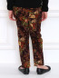 Вельветовые брюки с цветочным узором Dolce & Gabbana  –  Модель Верх-Низ1