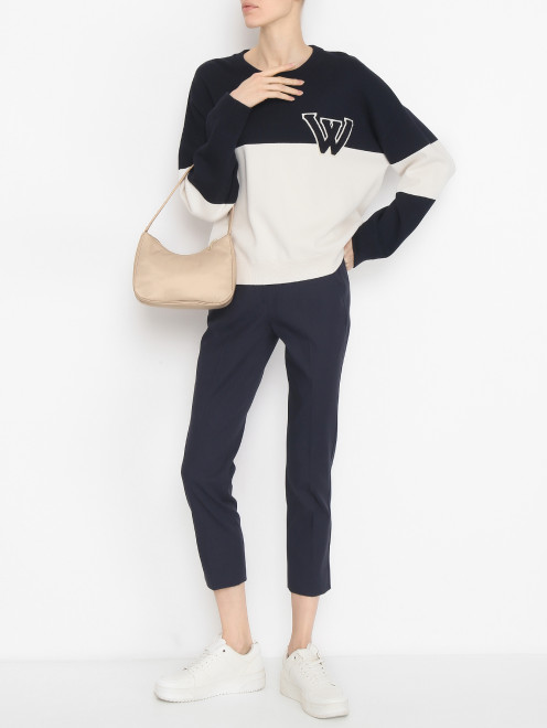 Джемпер из смесовой вискозы с узором Weekend Max Mara - МодельОбщийВид