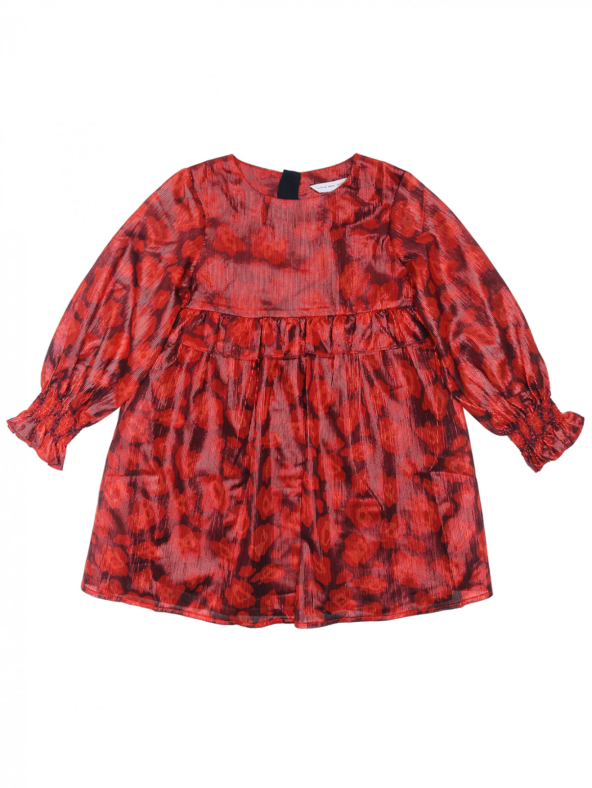 Платье с узором Little Marc Jacobs  –  Общий вид  – Цвет:  Красный