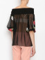 Полупрозрачная блуза с вышивкой Blugirl  –  МодельВерхНиз1