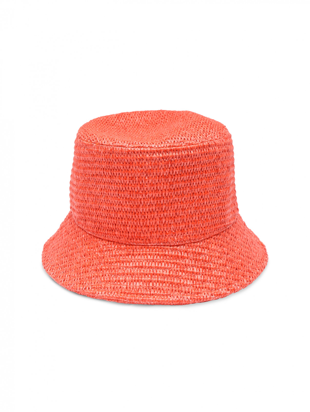Шляпа плетеная с узкими полями Weekend Max Mara  –  Общий вид  – Цвет:  Красный
