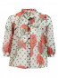 Блуза из шелка с цветочным узором Dolce & Gabbana  –  Общий вид