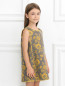 Платье из шерсти с цветочным узором MiMiSol  –  Модель Верх-Низ