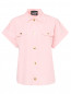 Рубашка из хлопка с коротким рукавом Moschino Boutique  –  Общий вид