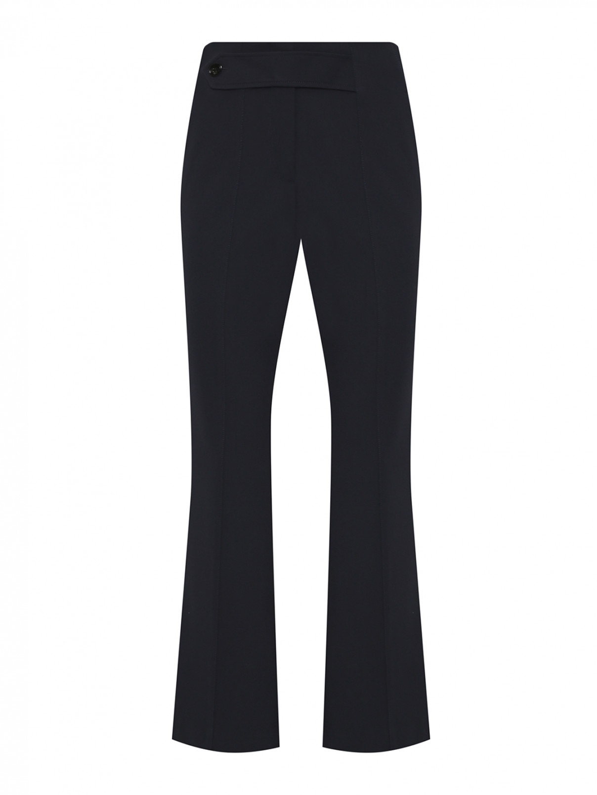Укороченные трикотажные брюки с декоративным поясом Dorothee Schumacher  –  Общий вид  – Цвет:  Черный