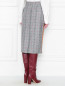 Юбка из шерсти с узором и контрастной отделкой Calvin Klein 205W39NYC  –  МодельВерхНиз1