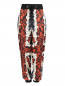 Брюки на резинке из шелка с узором Jean Paul Gaultier  –  Общий вид